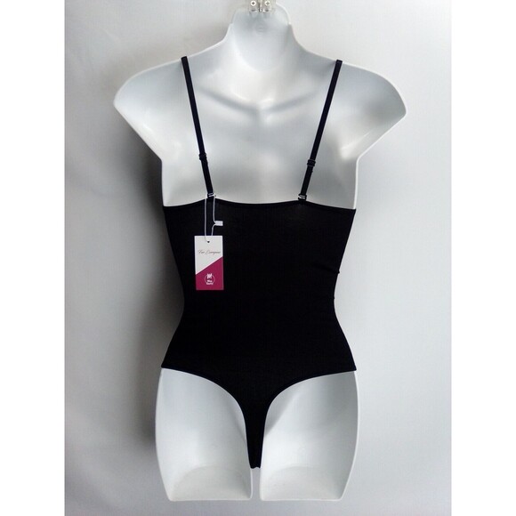Miss Curvy Women's Shapeware Seamless Sculpting Bodysuit Black Size XXS/XS - Picture 7 of 10